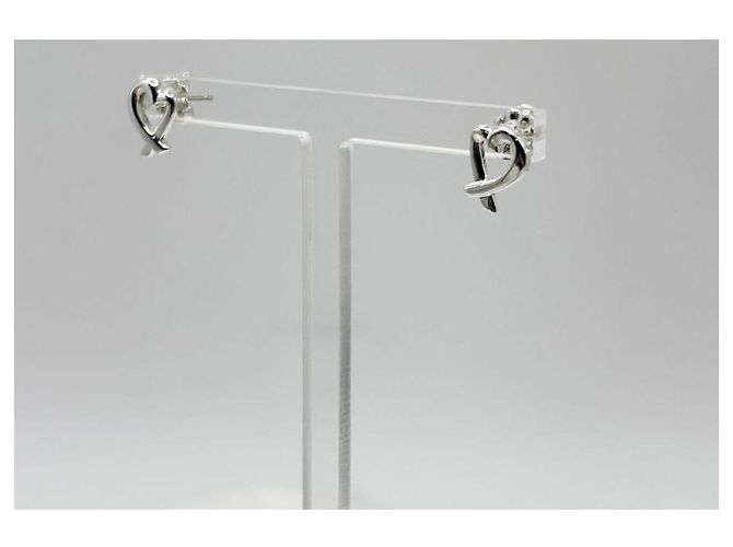 Tiffany & Co Orecchini Loving Heart Small Silver Argento - vista 5