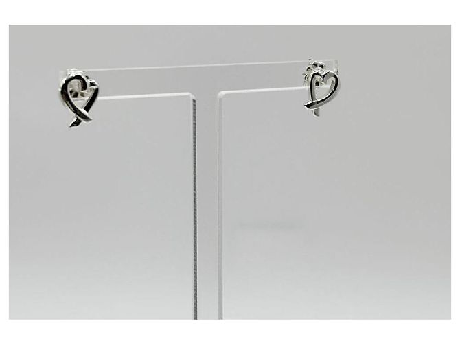 Tiffany & Co Orecchini Loving Heart Small Silver Argento - vista 6