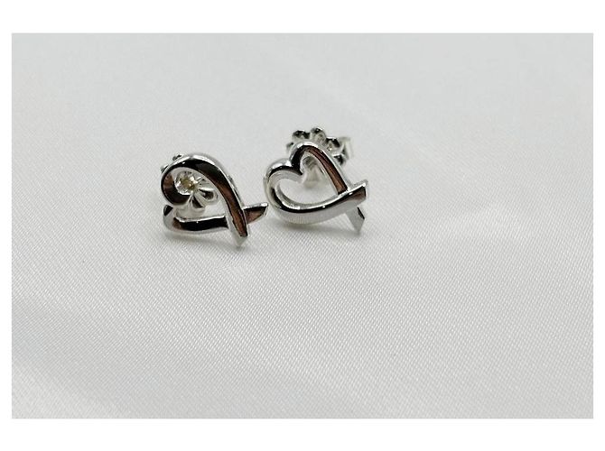 Tiffany & Co Orecchini Loving Heart Small Silver Argento - vista 8
