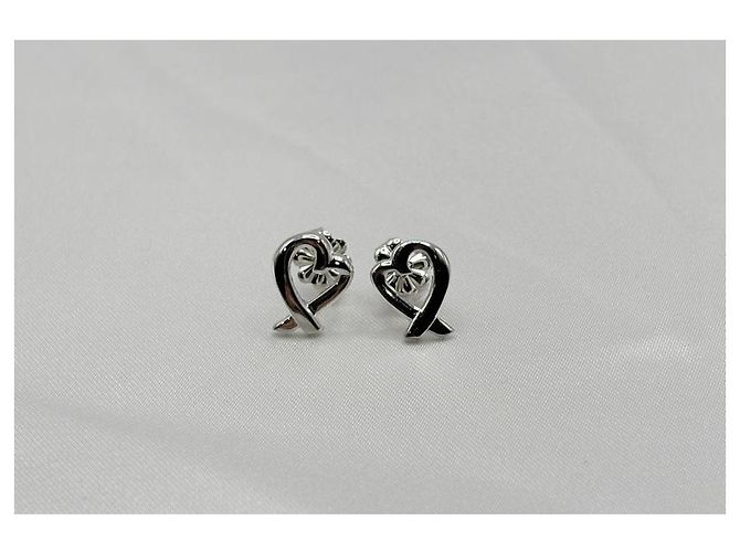 Tiffany & Co Orecchini Loving Heart Small Silver Argento - vista 9