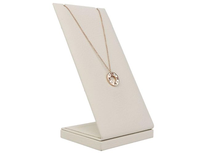 Tiffany & Co Collana con pendente Atlas in oro rosa e diamanti - vista 2