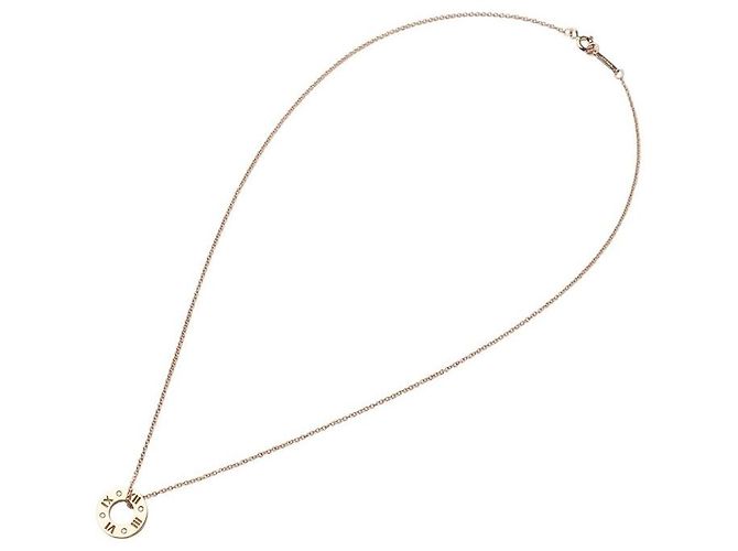 Tiffany & Co Collana con pendente Atlas in oro rosa e diamanti - vista 3
