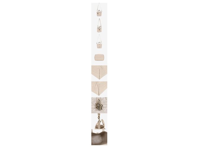 Dior Vertical Tote Bag Small Powder Beige Braun - Ansicht 2