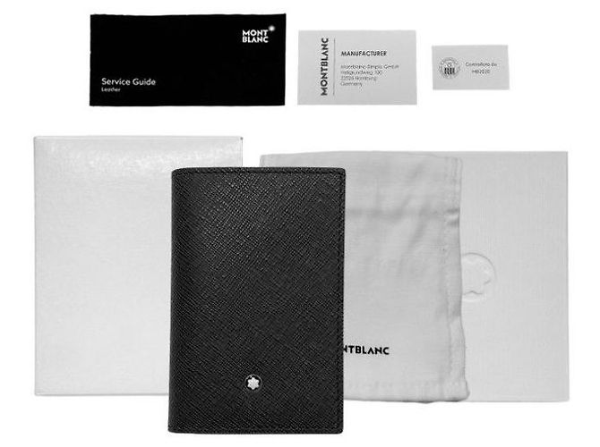 Montblanc Porta-cartões Carteira Sartorial Leather Black Preto - vista 15