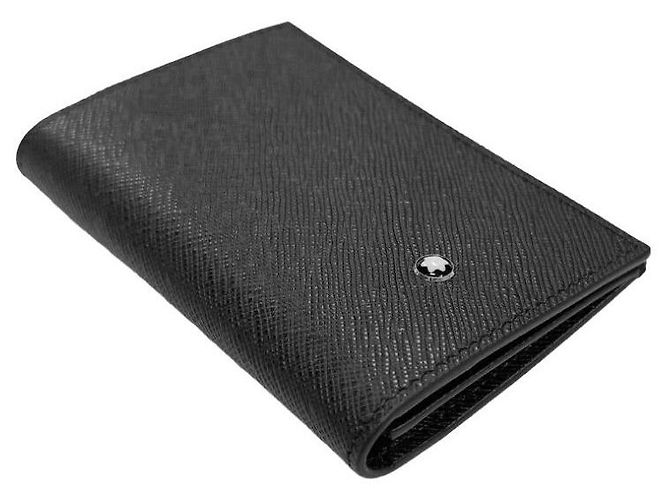 Montblanc Porta-cartões Carteira Sartorial Leather Black Preto - vista 9