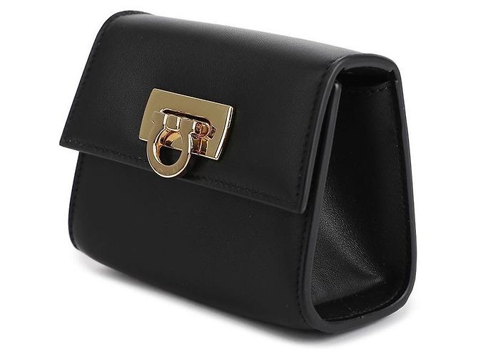 Salvatore Ferragamo Logo Mini Schultertasche NERO Schwarz - Ansicht 4