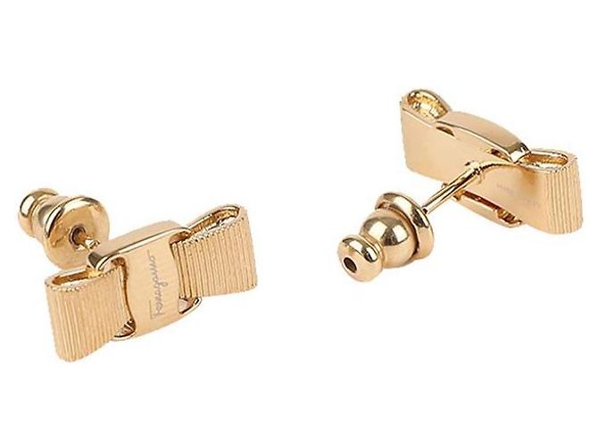 Orecchini a fiocco Salvatore Ferragamo oro D'oro - vista 4