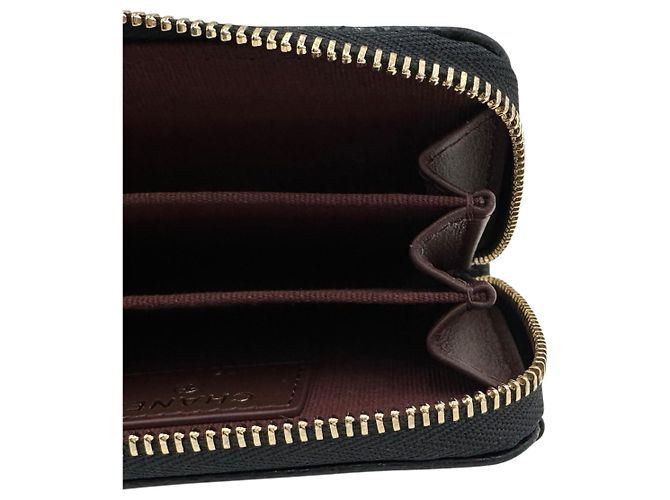 Chanel Portacarte con zip Classic Caviar Gold Nero - vista 11