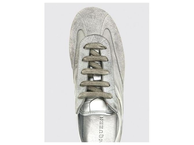 Alexander McQueen WIAKE Sneaker Silber Leder - Ansicht 7