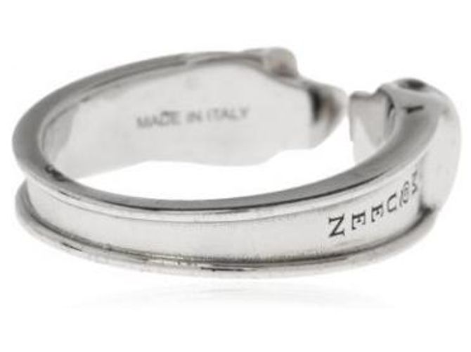 Alexander McQueen Twin Skull Ring Silber - Ansicht 5