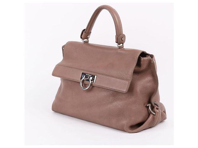 Salvatore Ferragamo Borsa a spalla Sofia Brown Medium Marrone - vista 3