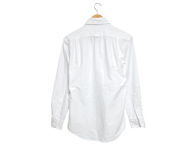 Thom Browne Camicia Oxford a righe nascoste Bianco - vista 2