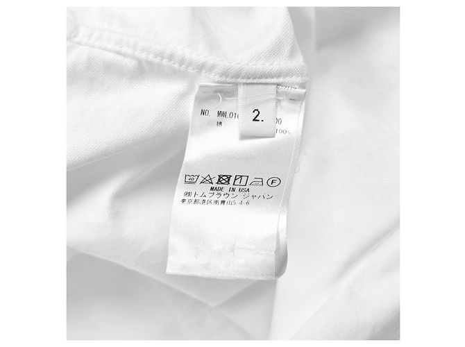 Thom Browne Camicia Oxford a righe nascoste Bianco - vista 6