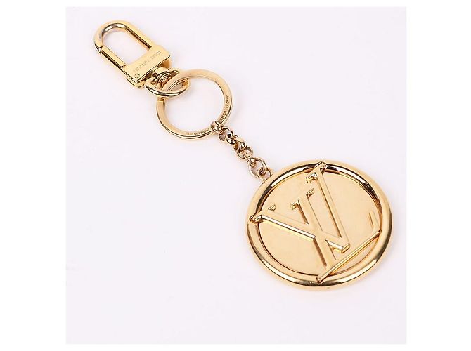 Louis Vuitton Portachiavi charm per borsa placcato oro D'oro - vista 3
