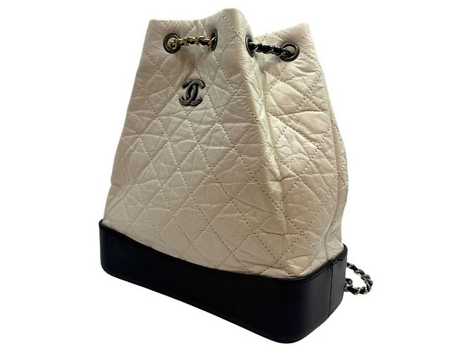 Chanel Zainetto Gabrielle White Bianco - vista 3