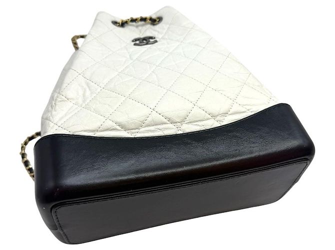 Chanel Zainetto Gabrielle White Bianco - vista 5