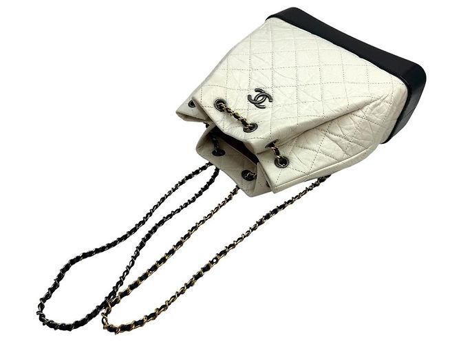 Chanel Zainetto Gabrielle White Bianco - vista 7