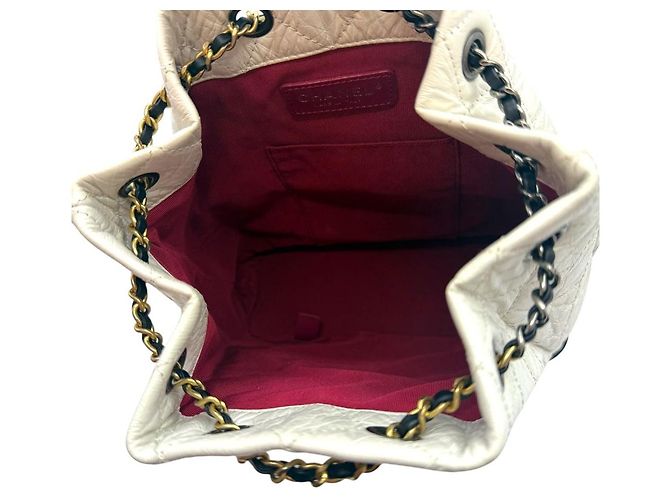 Chanel Zainetto Gabrielle White Bianco - vista 8