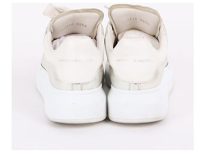 Alexander Mcqueen Sneakers Oversole Metallic Bianco - vista 7