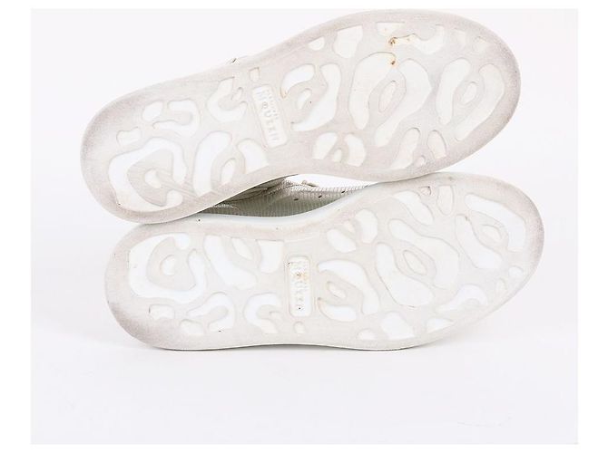 Alexander Mcqueen Sneakers Oversole Metallic Bianco - vista 8