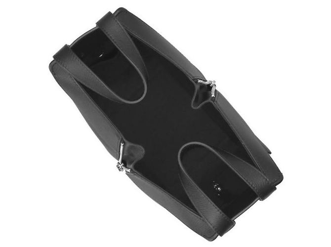 Loewe Borsa Compact Hammock in vitello classico Nero - vista 5