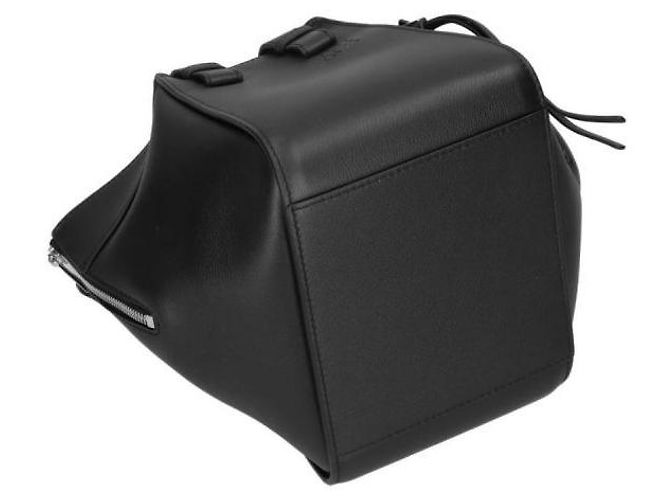 Loewe Borsa Compact Hammock in vitello classico Nero - vista 6