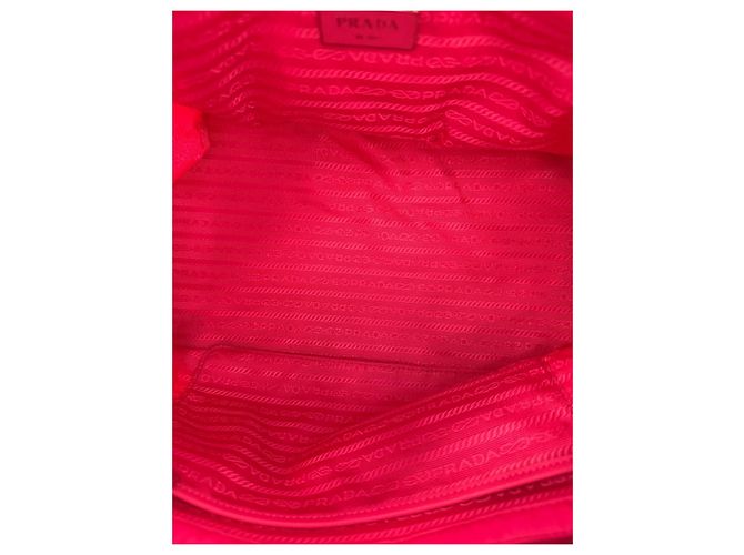 Prada Borsa a tracolla matelassé Pocono con catena Rosa - vista 14