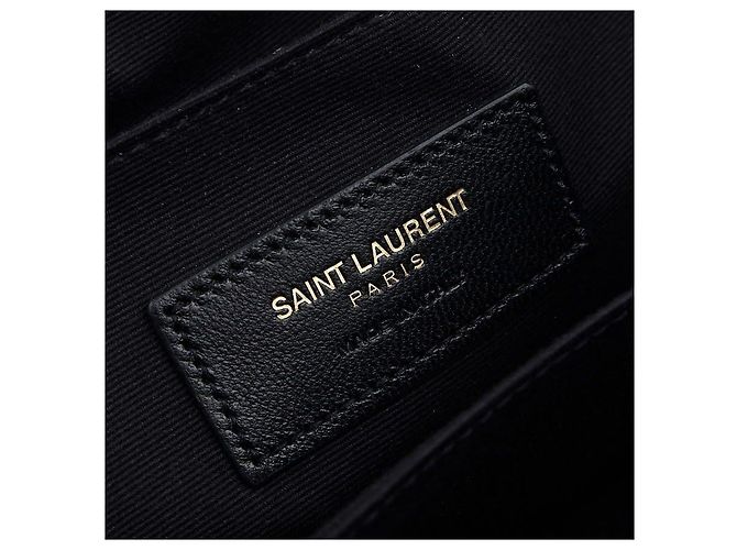 Saint Laurent Portadocumenti Monogram in Matelassé da donna Nero - vista 9