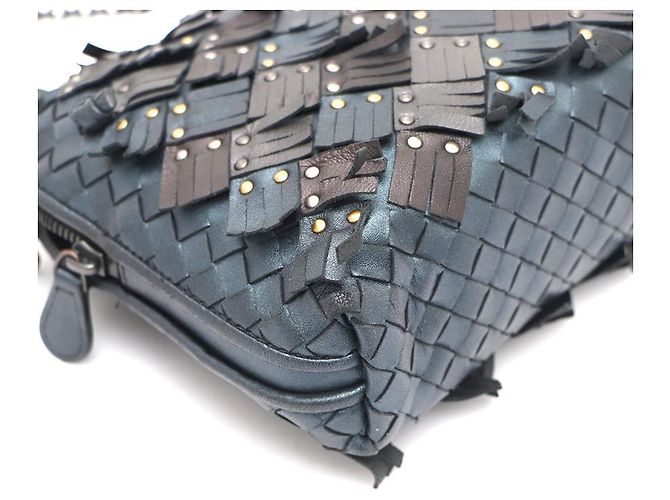 Bottega Veneta Borsa a spalla e borsa a tracolla Intrecciato Blu - vista 13