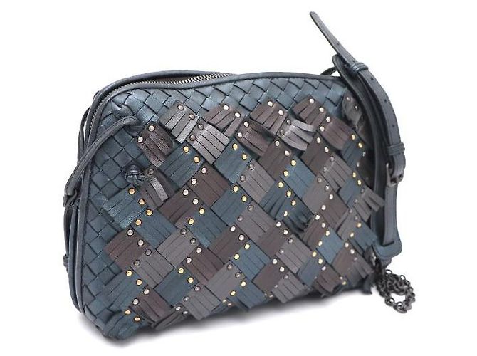 Bottega Veneta Borsa a spalla e borsa a tracolla Intrecciato Blu - vista 2