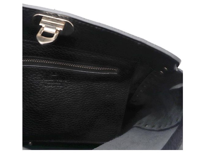 Valentino Borsa Hobo Crossbody Rockstud in pelle Medium Garavani Nero - vista 13