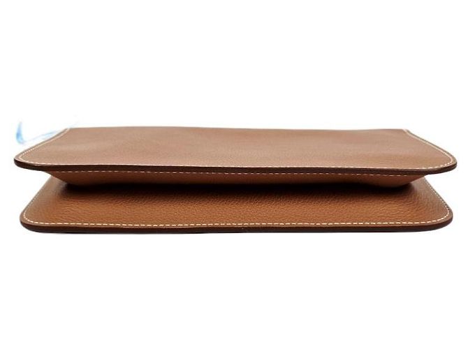 Hermès Pouch Chantal To Go Evercolor Palladium Hardware Gold D'oro - vista 11