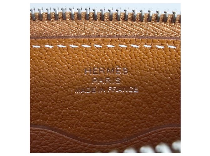 Hermès Pouch Chantal To Go Evercolor Palladium Hardware Gold D'oro - vista 17