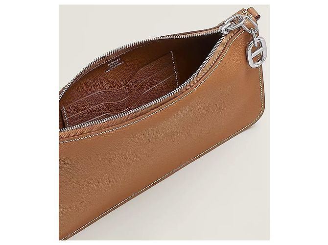 Hermès Pouch Chantal To Go Evercolor Palladium Hardware Gold D'oro - vista 4