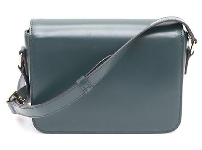 Céline Borsa a spalla e borsa a tracolla Triomphe Verde - vista 11