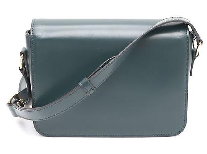 Céline Borsa a spalla e borsa a tracolla Triomphe Verde - vista 3