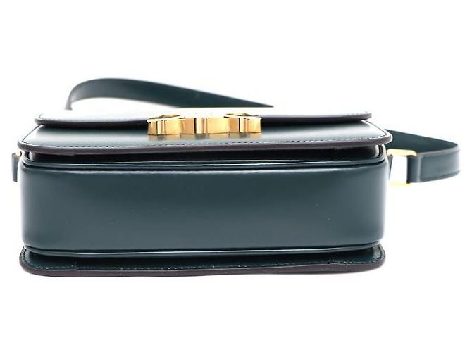 Céline Borsa a spalla e borsa a tracolla Triomphe Verde - vista 6