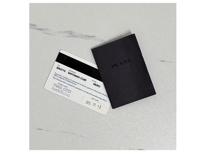 Prada Borsa Tote Doppia in Saffiano Borsa a Tracolla Nera Nero - vista 5