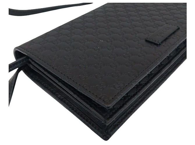 Bolso bandolera WOC Mini de piel Black GG MicroGuccissima Mini Bag Negro - vista 4