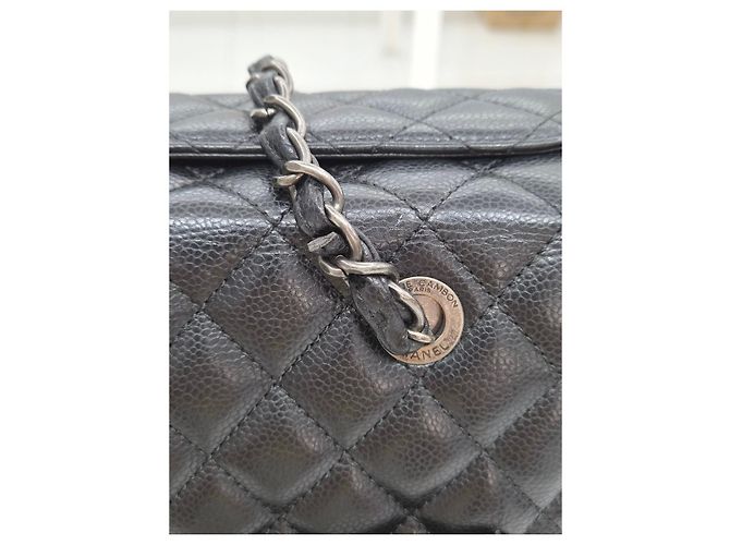 Chanel Borsa a spalla Large Timeless CC Caviar Nero - vista 21