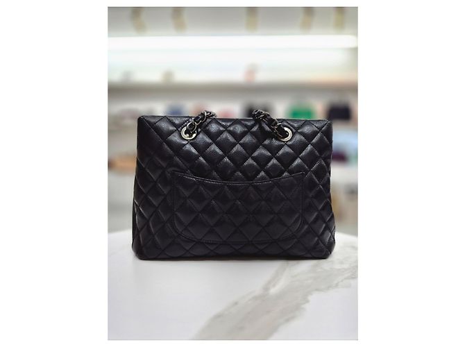 Chanel Borsa a spalla Large Timeless CC Caviar Nero - vista 5
