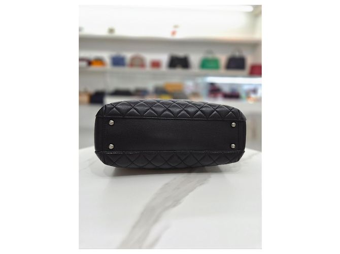 Chanel Borsa a spalla Large Timeless CC Caviar Nero - vista 6