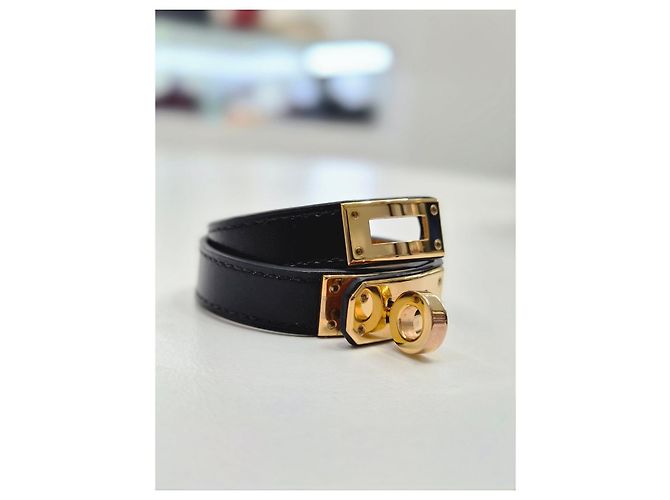 Hermès Bracciale Kelly Double Tour Small Incisione Nero - vista 5