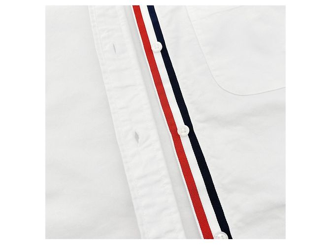Thom Browne Camisa Hidden Oxford para mujer Blanco - vista 3