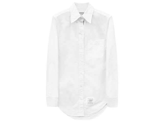 Thom Browne Camisa Hidden Oxford para mujer Blanco - vista 6