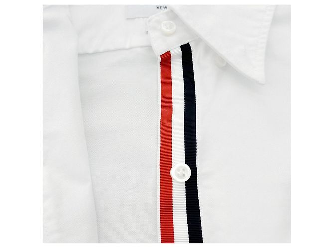 Thom Browne Camisa Hidden Oxford para mujer Blanco - vista 9