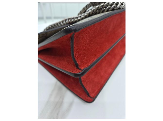 Gucci Borsa a tracolla Small Dionysus GG Supreme Canvas Marrone - vista 16