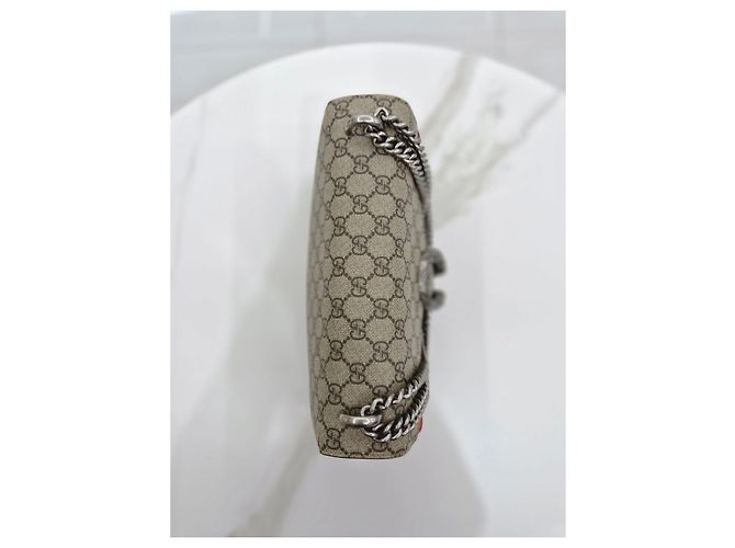 Gucci Borsa a tracolla Small Dionysus GG Supreme Canvas Marrone - vista 2
