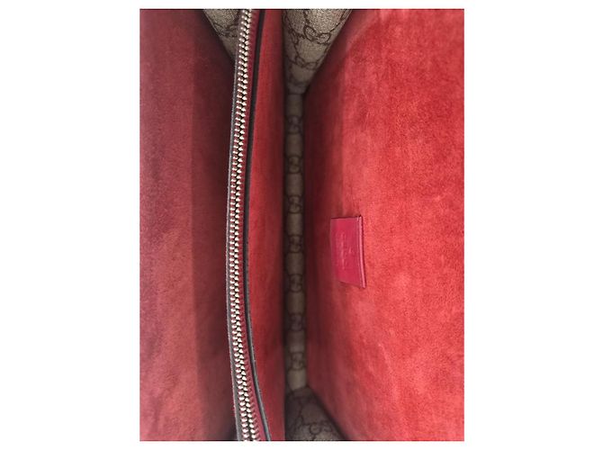 Gucci Borsa a tracolla Small Dionysus GG Supreme Canvas Marrone - vista 7
