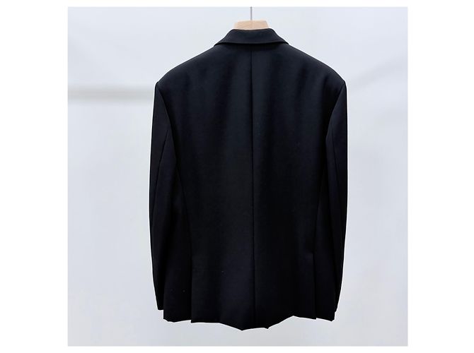 Louis Vuitton Wool Twill Blazer Jacket Black - view 4